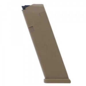 Glock Gen5 Factory Magazine G17 G17L G19 G19X G26 G34 9mm Luger - Coyote 17/rd (Pkg)