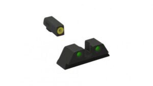 Meprolight ML40220 Hyper-Bright Yellow Ring Front/Green Rear Sights for Glock Models: 4243