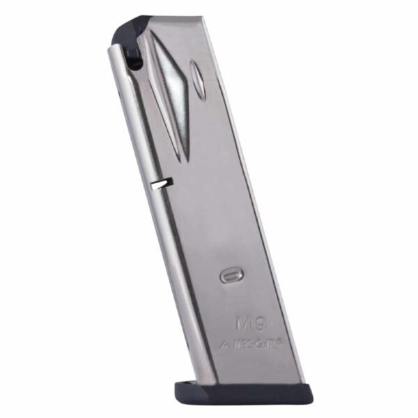 Mec-Gar Beretta 92FS 2G 92X / M9 Handgun Magazine Nickel 9mm Luger 15/rd