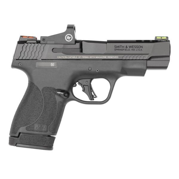 S&W Performance Center M&P 9 Shield Plus Crimson Trace Handgun 9mm Luger 10rd & 13rd Magazines (2) 4" Ported Barrel Black
