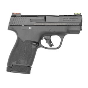 S&W Performance Center M&P 9 Shield Plus 9mm Luger 10rd & 13rd Magazines (2) 3.1" Ported Barrel Black Fiber Optic Sights Manual Thumb Safety