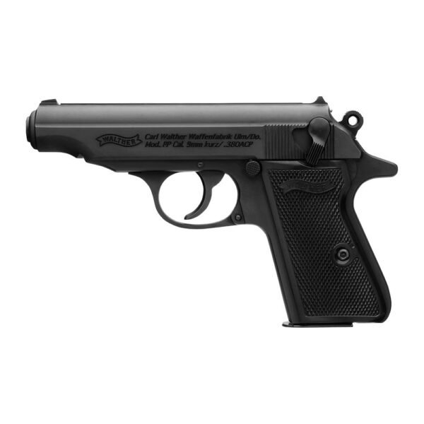 Walther PP Black Handgun .380 ACP 7rd Magazines(2) 3.9" Barrel Black Frame