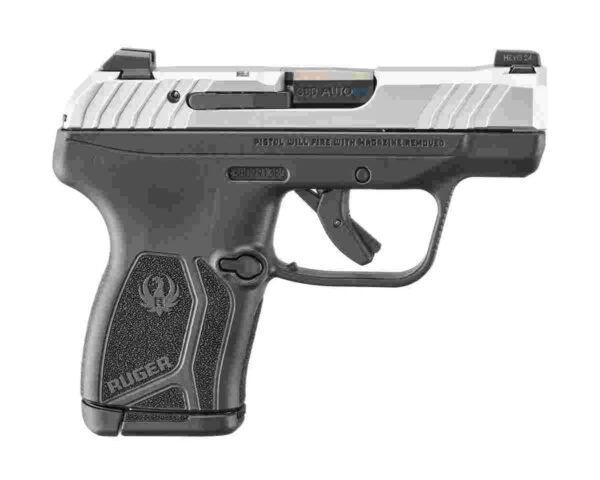 Ruger LCP MAX Handgun .380 Auto 10rd Magazine 2.80'' Black Oxide Barrel Loaded Chamber Indicator Stainless Slide/Black Grip