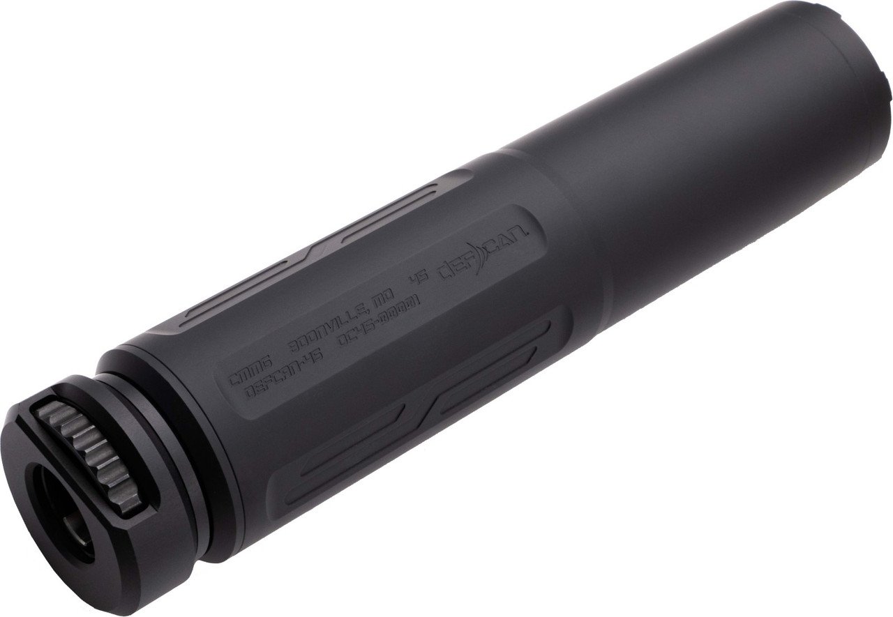 CMMG Defcan 45 Suppressor - Black | 0.578-28
