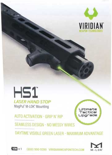 VIRIDIAN LASER HANDGUARD HS1 - GREEN W/HAND STOP M-LOK BLACK - Image 3