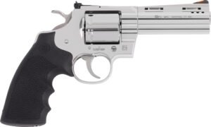 COLT GRIZZLY 357MAG 4.25" 6RD - POLISHED STAINLESS HOGUE GRIPS