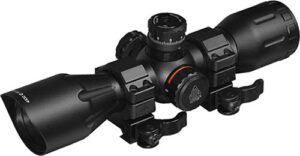 UTG CROSSBOW SCOPE 4X32 1" PRO - 5-STEP RGB RETICLE QD RINGS