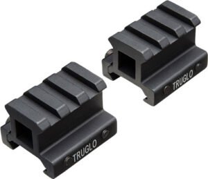 TRUGLO 2-PIECE PICATINNY RISER - MOUNT 3/4" RISE 1.36" LENGTH