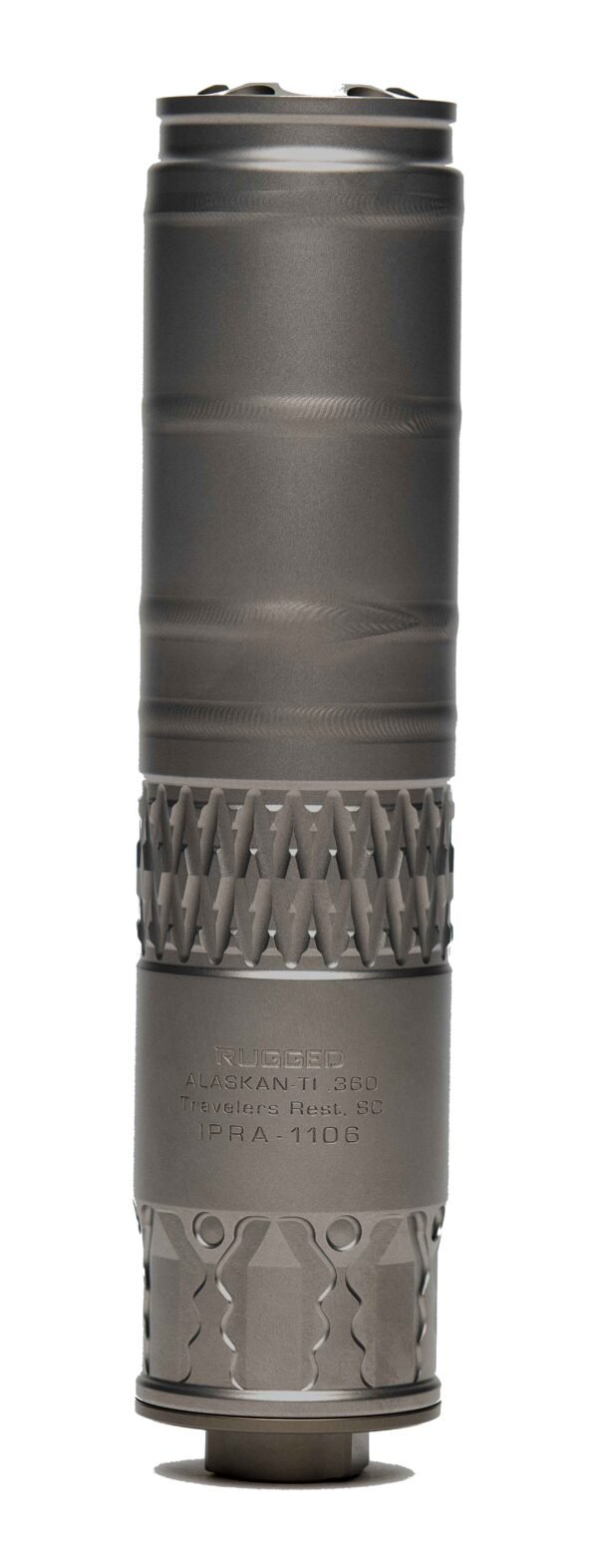 RUGGED SUPPRESSORS ALASKAN360 TI MULTI CAL SIL