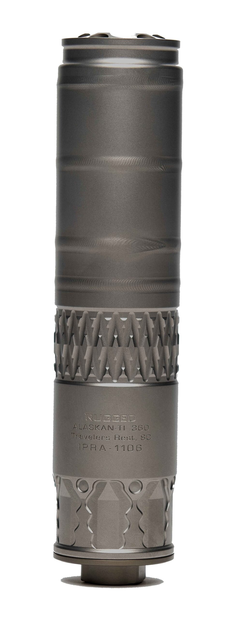 RUGGED SUPPRESSORS ALASKAN360 TI MULTI CAL SIL