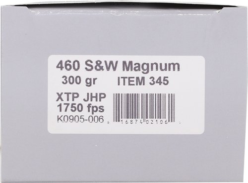 UNDERWOOD 460 SW MAG 300GR - XTP JHP 20BX/10CS - Image 2