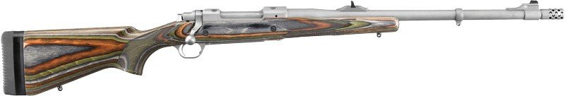 RUGER M77 GUIDE GUN W/MBS - 416 RUGER S/S GRN MT. LAMINAT