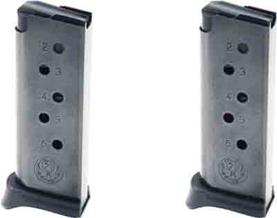RUGER MAGAZINE LCP 380ACP - 6RD W/FINGER EXT. 2-PACK