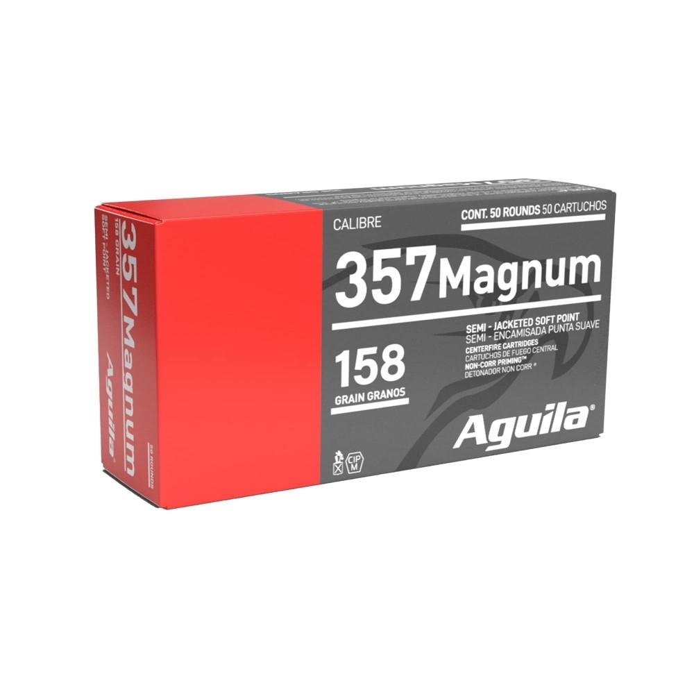 Aguila Handgun Ammunition .357 Mag 158 gr SJSP 1545 fps 50/ct