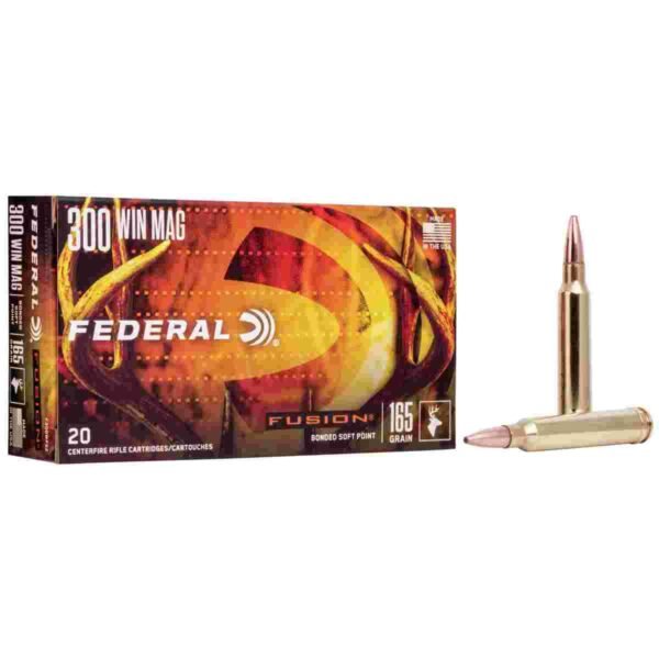 Federal Fusion Rifle Ammunition  .300 Win. Magnum 165gr Fusion 20/ct