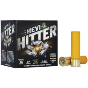 HEVI-Shot HEVI-Hitter Tungsten/Steel Shotshells 20ga 3" 7/8oz 1450 fps #4 25/ct