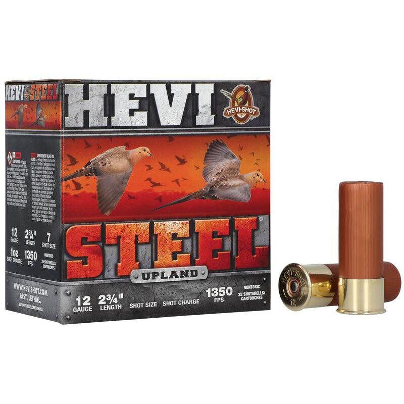 HEVI-Shot Hevi-Steel Upland Shotshells 12ga 2-3/4" 1-1/8oz #5 25/ct