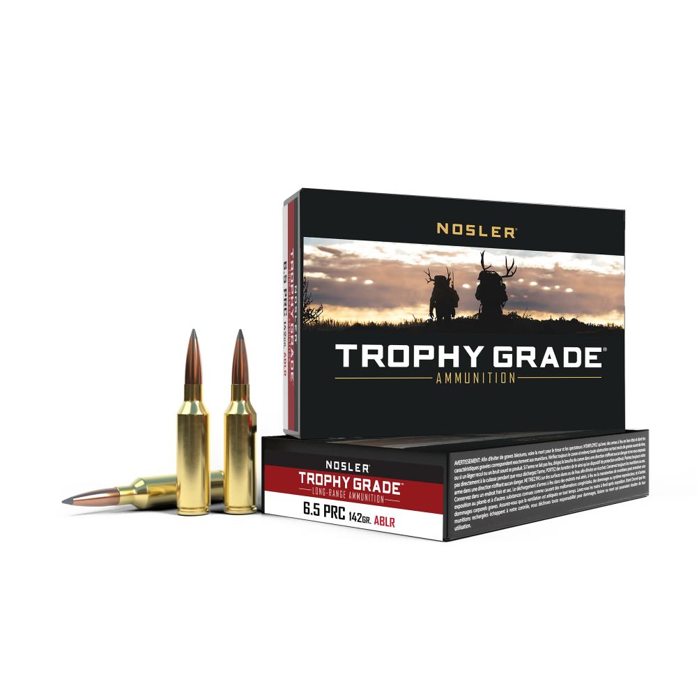 Nosler Accubond Long Range Trophy Grade Rifle Ammunition 6.5 PR 142 gr PT 2900 fps 20/ct