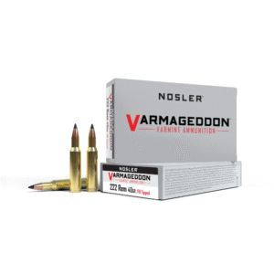 Nosler Varmegeddon Rifle Ammunition .222 Rem 40 gr FB Tipped 3400 fps 20/ct