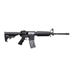 Bushmaster M4 Patrolman's Flat Top Rifle 5.56 NATO 10rd Magazine 16" Barrel Black CA Compliant