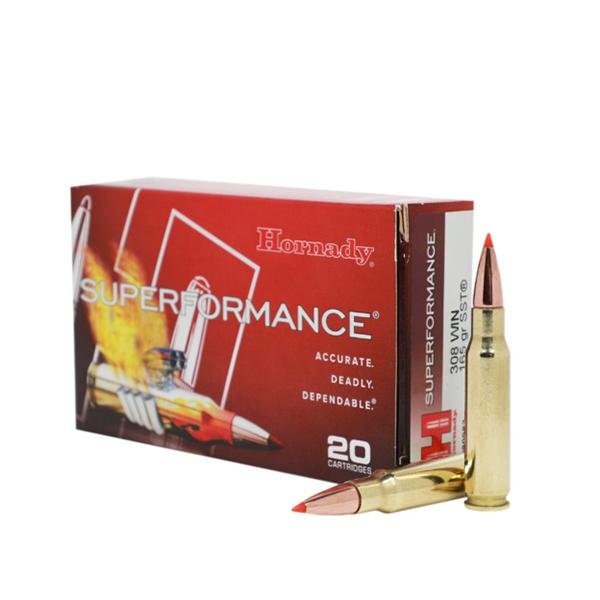 Hornady Superformance Rifle Ammunition .308 Win 165 gr SST 2840 fps - 20/box