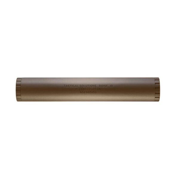 TacSol ASCENT22 Direct Thread Rimfire Suppressor Quicksand .22 LR 1" Dia Thread 1/2? x 28
