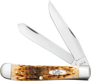 CASE KNIVES AMBER BONE PEACH - SEED JIG TRAPPER