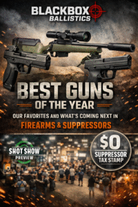 Best guns of the year featuring Smith & Wesson 5.7, Ruger American Gen 2 Predator, and SAR9 with SHOT Show preview and suppressor updates