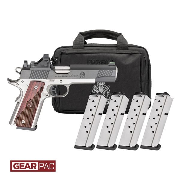 SPRINGFIELD 1911 RONIN 45 ACP - 5" 8RD 4 MAGS GEAR PAC