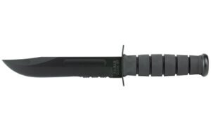 KBAR FIGHTING KNF 7" BLK SRTD W/STH