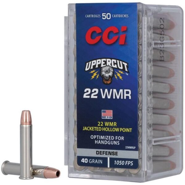 CCI Uppercut Rimfire Ammunition .22 WMR 40gr JHP 1050 fps 50/ct