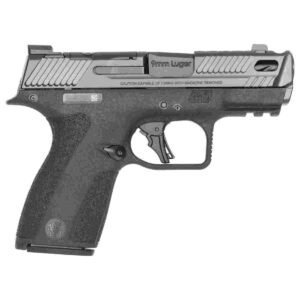 S&W PC M&P 9 Shield X Carry Comp Handgun 9mm Luger 10rd Magazines(2) 3.6" Comp Barrel Thumb Safety Black