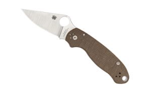 SPYDERCO PARA 3 CRU WEAR BRN MCRTA