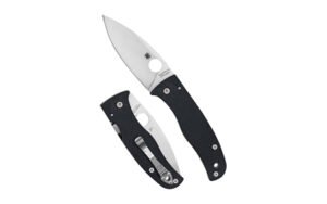 SPYDERCO BODACIOUS CF 3.63" BLK/SLV
