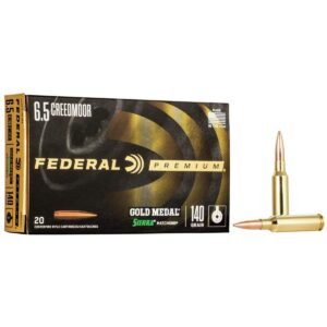 Federal Gold Medal Rifle Ammunition 6.5 Creedmoor 140 gr SMK 2675 fps 20/ct