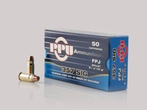 PPU Handgun Ammunition  .357 SIG 125gr FPJ 1542 fps 50/ct