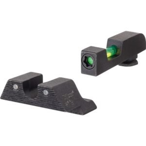 Trijicon DI Night Sight Set Green with Black Outline Front and Rear for Standard Frame Glock Models