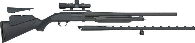 MOSSBERG 500 COMBO 12GA 3" - 28"VR 24"RIFLED & 2.5X20 SCOPE