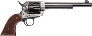 CIMARRON FRONTIER 357MAG PW FS - 7.5" ENGRAVED SILVER/BL WAL