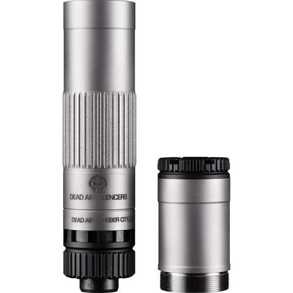Dead Air Mojave 9 Modular Silencer 9mm Luger 1/2-28 Piston Silver