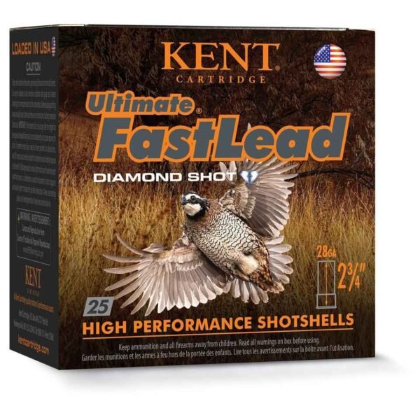 Kent Ultimate FastLead Upland Shotshell 28ga 2-3/4" 7/8oz 1300 fps #6 25/ct