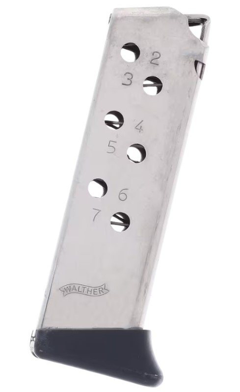 WALTHER ARMS MAG PPK 32ACP 7RD NICKEL FR