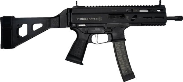 GRAND POWER STRIBOG SP9A3 9MM - 8" BBL 30 RD MAG W/BRACE BLK