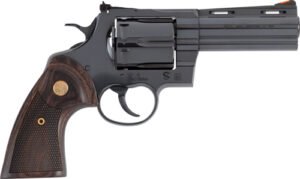 COLT ANACONDA 44MAG 4" 6RD - BLUED MEDALLION WOOD GRIPS