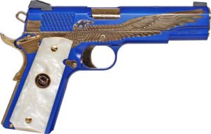IVER JOHNSON EAGLE MAJESTIC - 1911 45ACP 8RD ENGRAVED GOLD