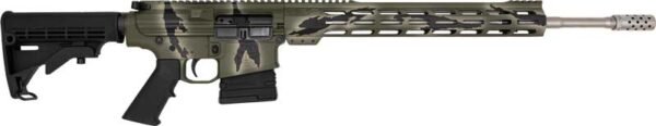 GLFA AR10 RIFLE 6.5CM 20" S/S - BBL 10-SHOT PURSUIT GREEN CAMO