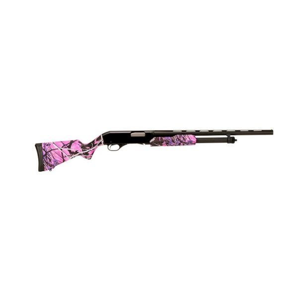 Savage Stevens 320 Field Grade Muddy Girl Compact Shotgun 20ga 3" Chamber 5rd Capacity 22" Barrel Pink Camo