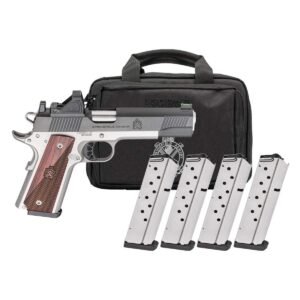 Springfield Gear Pac 1911 Ronin AOS Handgun 9mm Luger 9rd Magazines(4) 5" Barrel Green Dot & Bag
