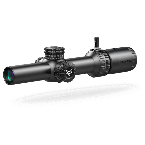 Swampfox Arrowhead LPVO Series Rifle Scope 1-10x24 30mm SFP Green IR MOA Black