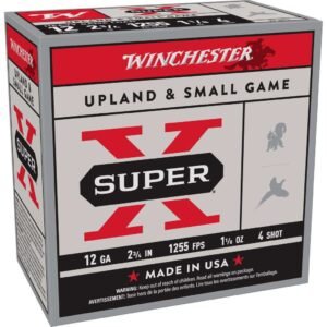 Winchester Super-X Heavy Game Shotshells 12 ga 2-3/4" 1-1/8 oz 1255 fps #4 25/ct